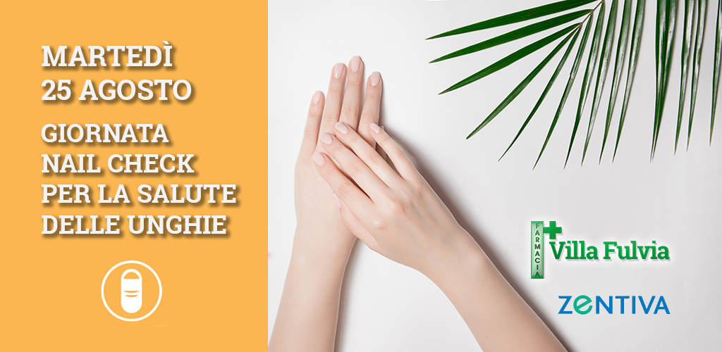 Martedì 25 Agosto giornata Nail Check: rilevazione salute delle unghie