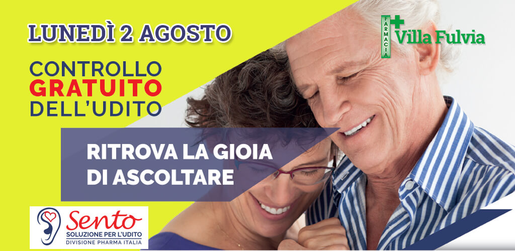 Lunedì 2 Agosto: test gratuito dell’udito, bastano solo 10 minuti!