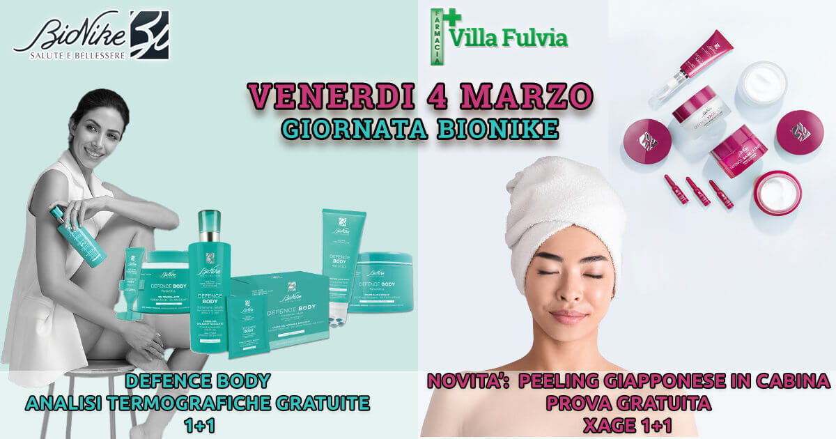 Venerdì 4 marzo giornata Bio Nike nuovi trattamenti-prova tante promo