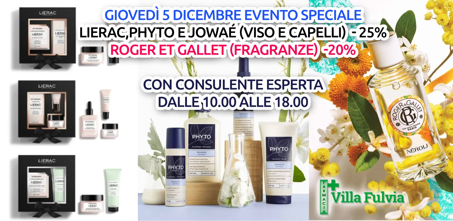 GIOVEDI 5 /12 Viso e Fragranze Capelli e cuoio capelluto