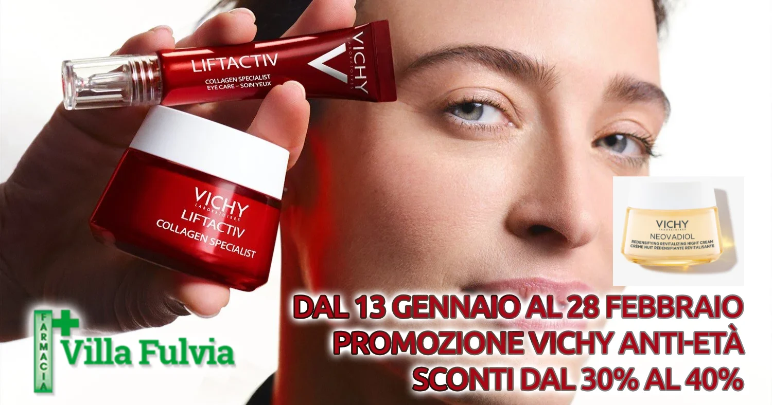 Il 13 Gennaio inizia la PROMO VICHY Nuova routine antietà