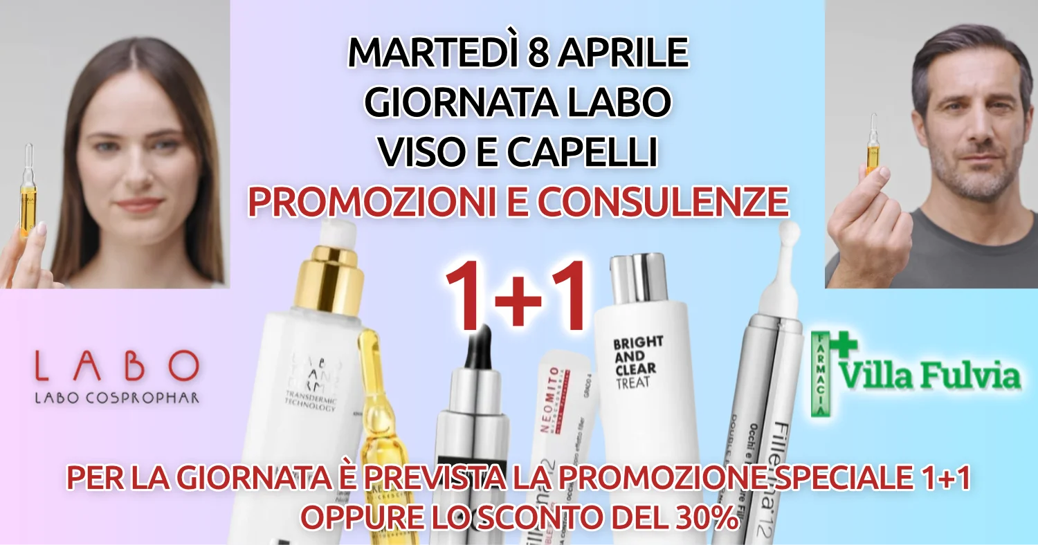 Martedì 8 aprile giornata Labo capelli e viso