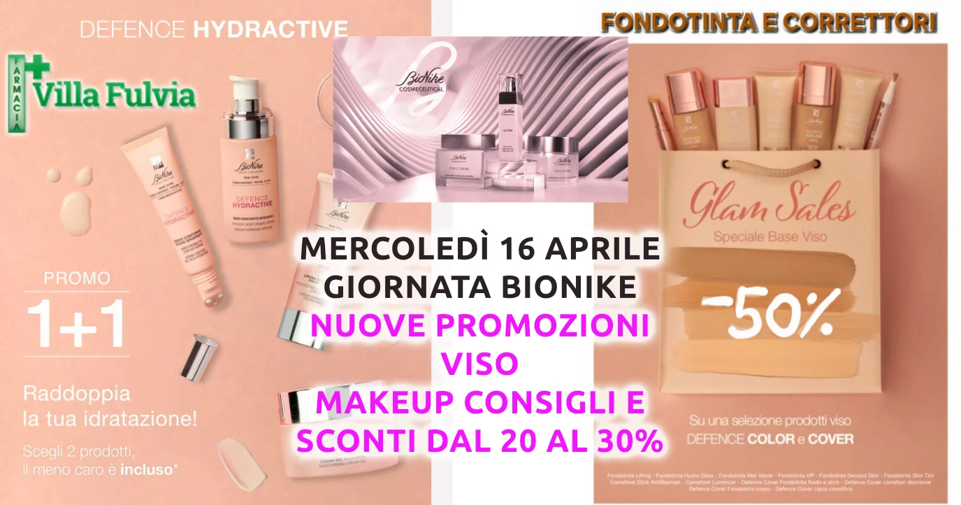 Mercoledì 16 Aprile Giornata BioNike   
