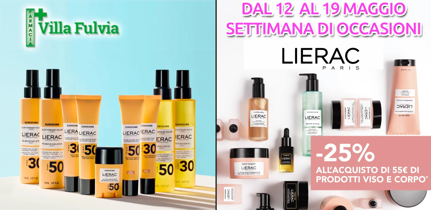 12-19 maggio Lierac Promo speciali