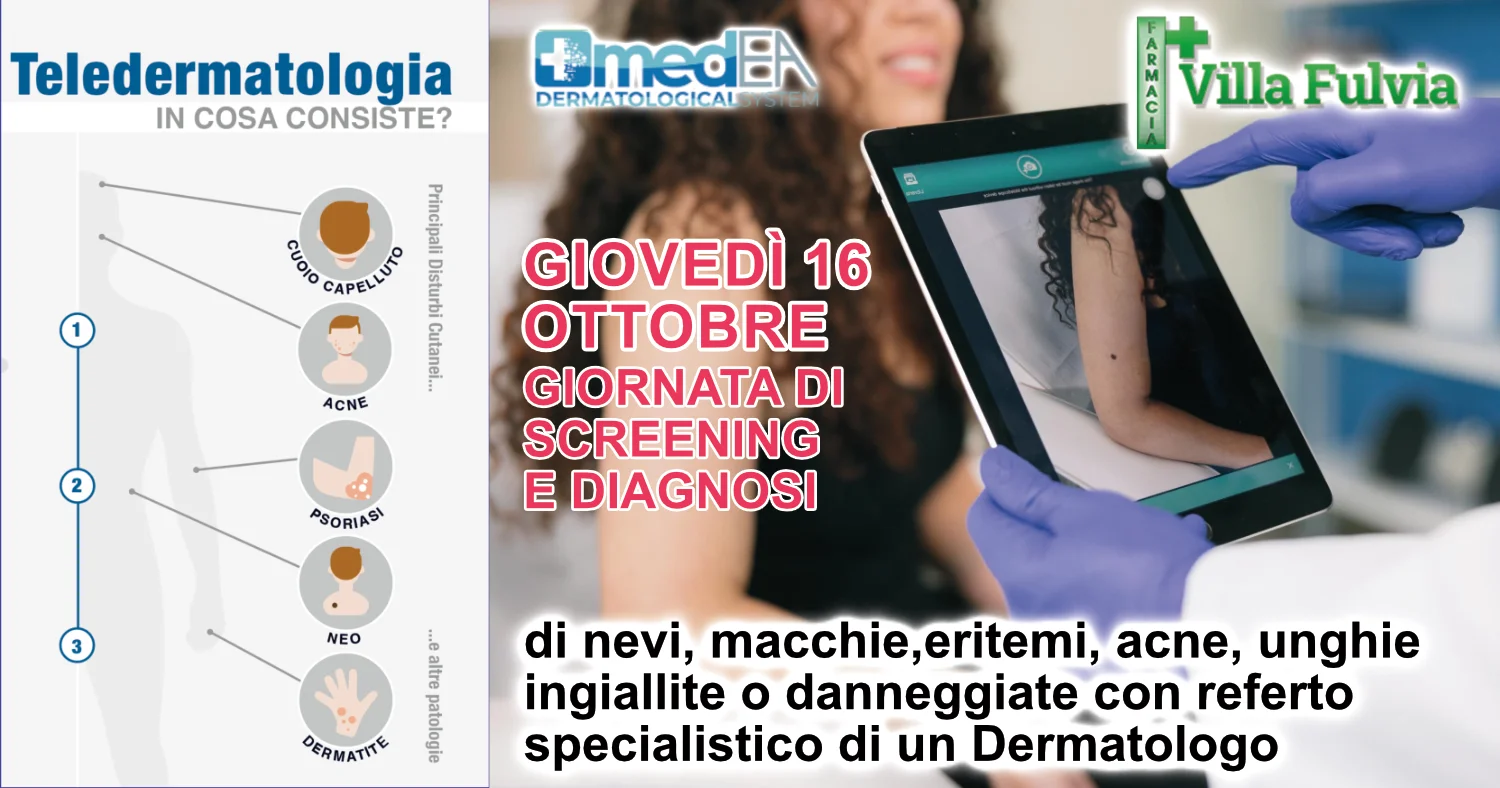 Il benessere della tua pelle passa dalla prevenzione! 16 Ottobre: Giornata dedicata alla PELLE: