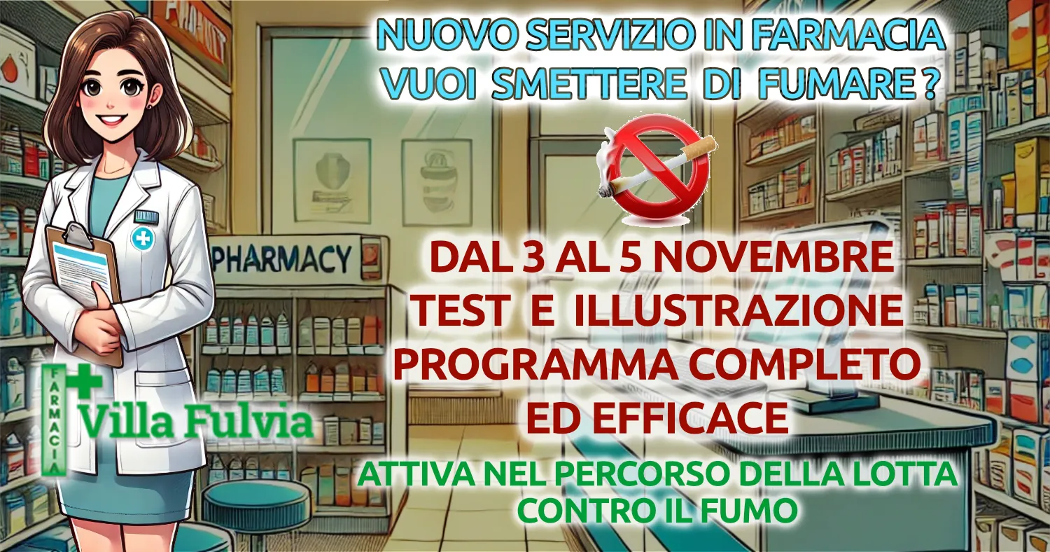 Dal 3 all'8 Novembre vuoi smettere di fumare? Possiamo seguirti, con un PROGRAMMA completo su misura per te