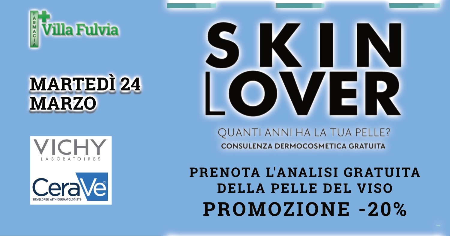 Martedì 24 MARZO: consulenza dermocosmetica gratuita Promo speciale  Vichy e Ceravè
